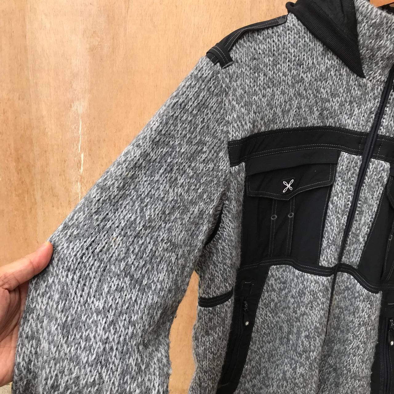 Japanese Brand MONTURA REMIX BIKER KNIT JACKET OUTDOOR JUMPER HOODIE Size US L / EU 52-54 / 3 - 9 Thumbnail