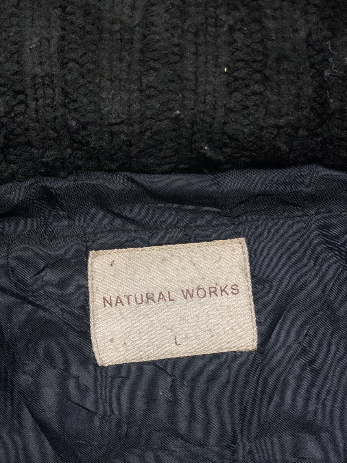 Japanese Brand Vintage Natural Works fur bomber Size US L / EU 52-54 / 3 - 4 Thumbnail