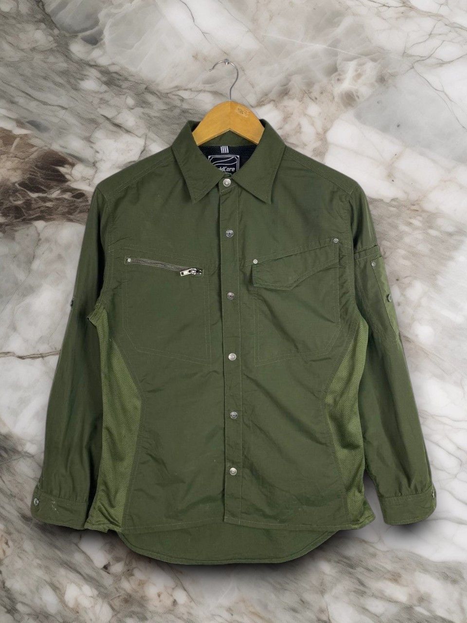 Japanese Brand fieldcore stretch fit nylon jaket with mesh detailing Size US M / EU 48-50 / 2 - 1 Thumbnail