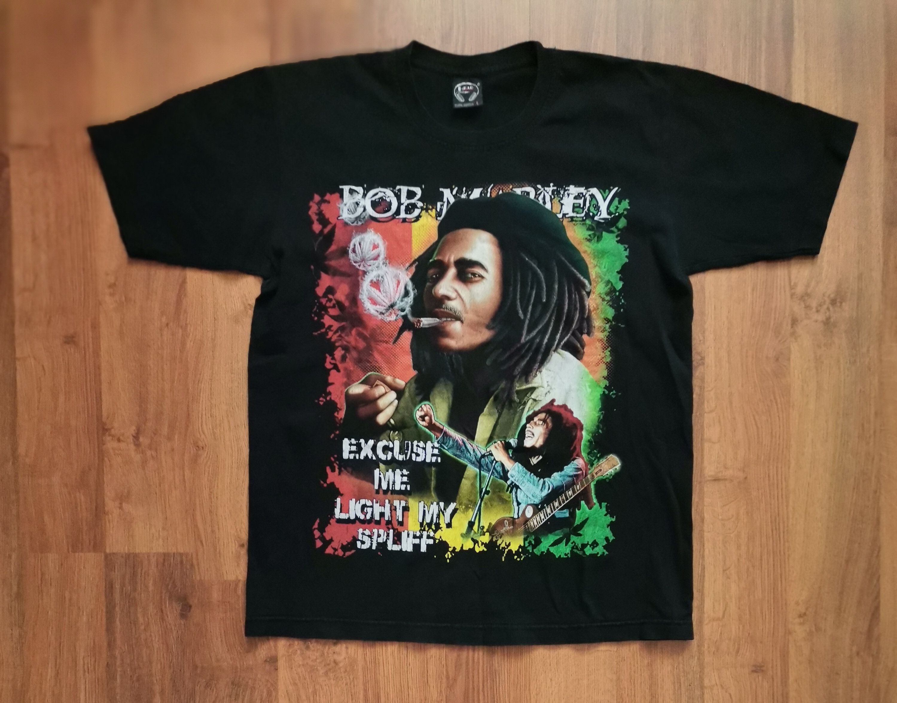 Band Tees × Vintage Vintage Head Bob Marley Tee Size US L / EU 52-54 / 3 - 1 Thumbnail