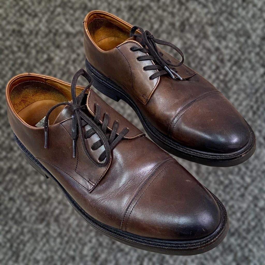 Polo Ralph Lauren Polo Ralph Lauren Asher Captoe Oxfords Leather Shoes Brown US 10.5 D Mens Dress Oxford Style Leather Upper Lining Rubber Outsole Preppy Classic Shoes Size US M / EU 48-50 / 2 - 1 Thumbnail