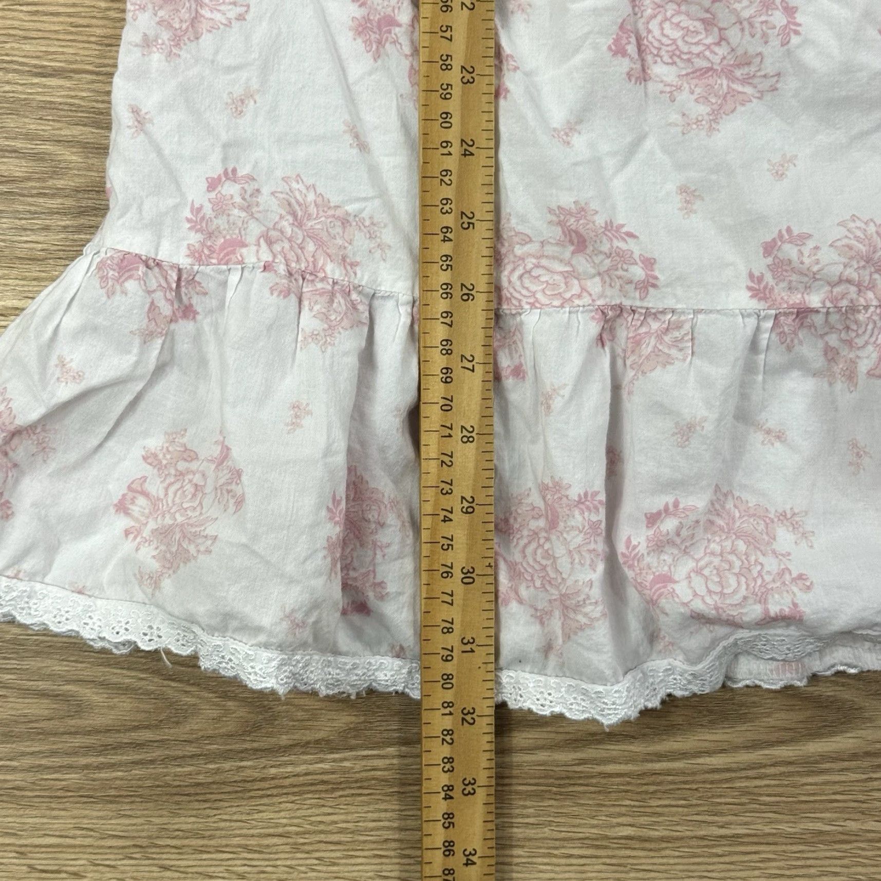 Vintage Maidenform Mini Dress V-Neck Floral Pattern White Pink Size M Womens Size M / US 6-8 / IT 42-44 - 7 Thumbnail