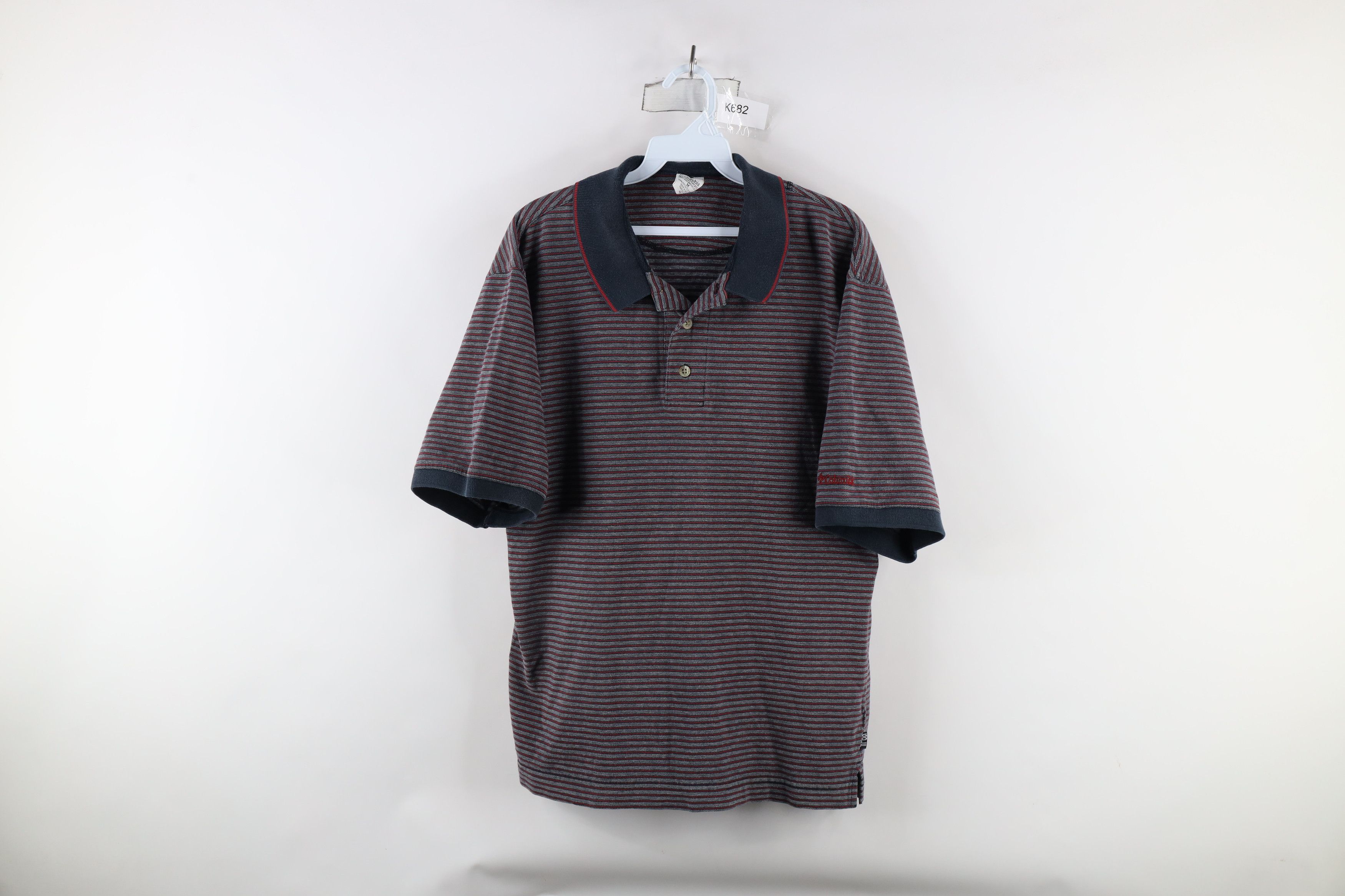 Columbia × Vintage Vintage 90s Columbia Striped Collared Golf Polo Shirt Cotton Size US M / EU 48-50 / 2 - 1 Thumbnail