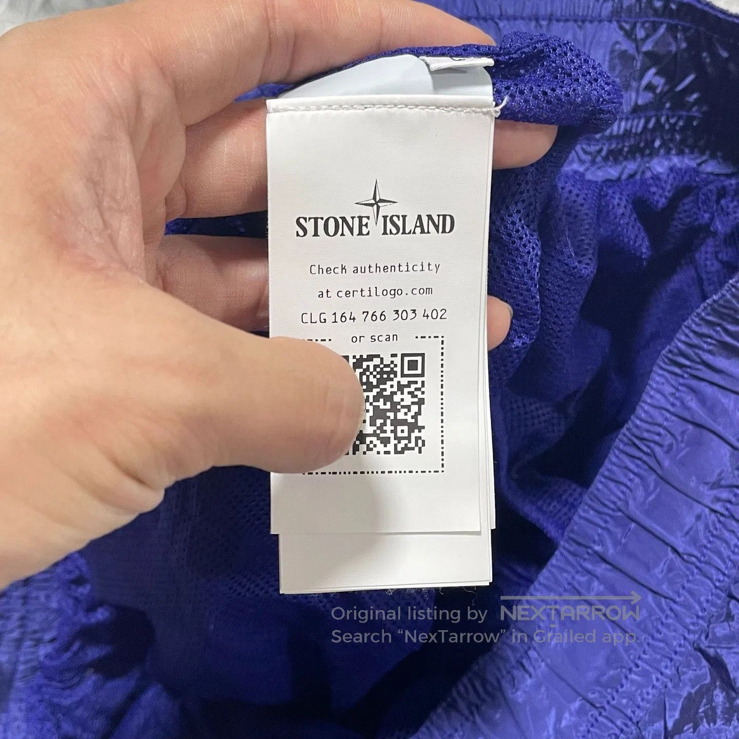 Stone Island Stone Island Metal Nylon Square Logo Shorts. Size US 32 / EU 48 - 6 Thumbnail