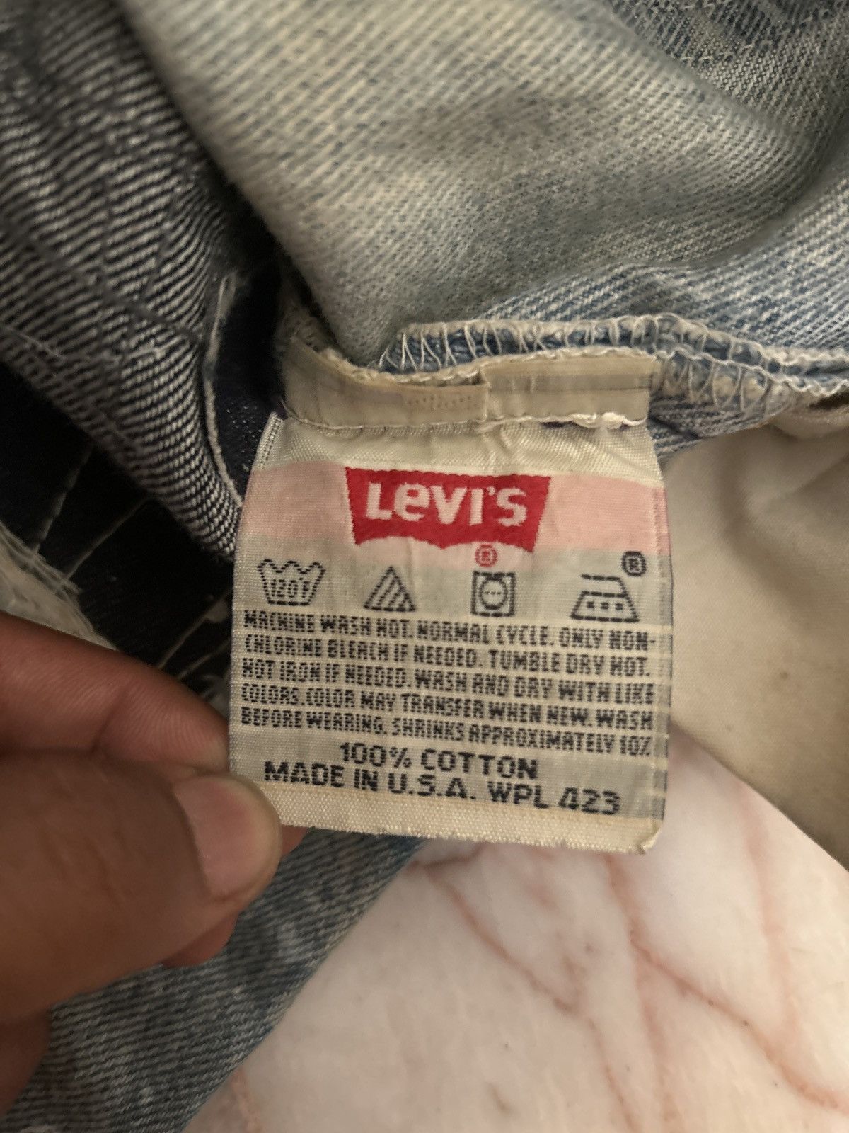 Levi's 90s Levis 501xx Vintage Usa Patchwork Denim Size US 30 / EU 46 - 16 Thumbnail