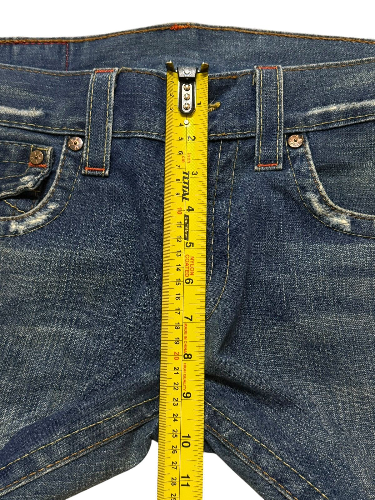 True Religion Vintage 90s Usa True Religion Mud Wash Faded Spiral Wide Leg Size US 34 / EU 50 - 12 Thumbnail