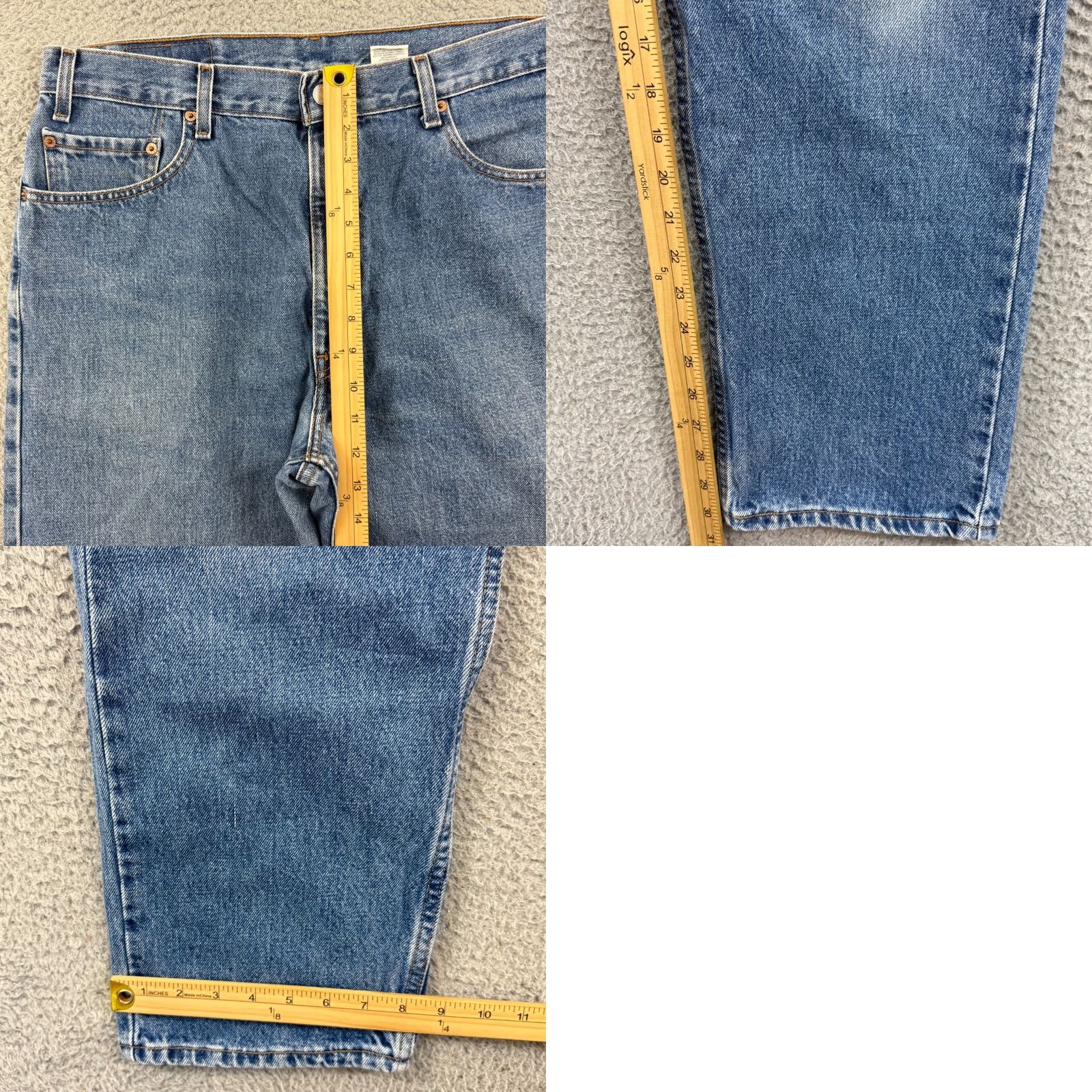 Levi's VINTAGE Levis 505 Jeans 36x30 Blue Denim Regular Straight Western Cowboy USA Y2K Size US 36 / EU 52 - 9 Thumbnail
