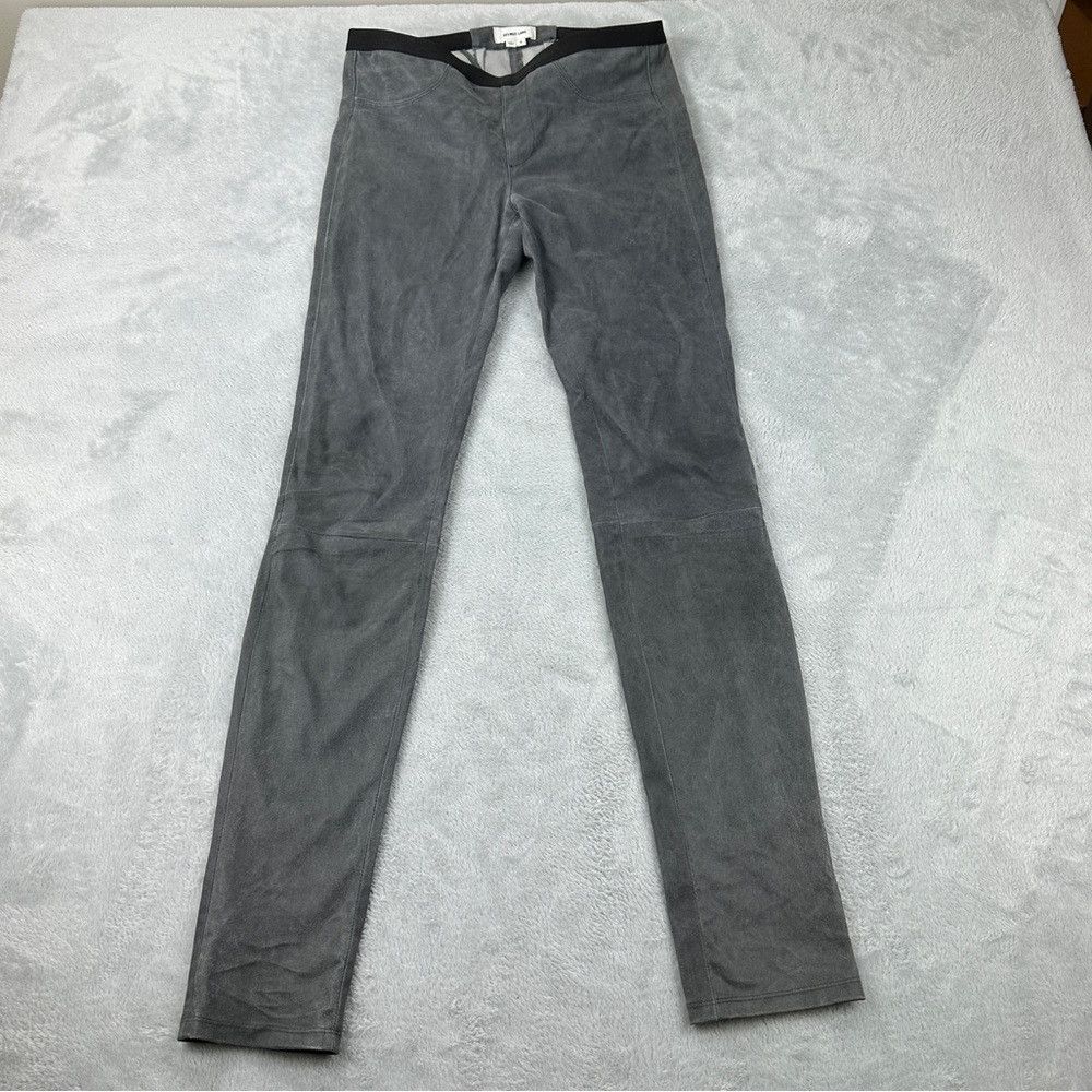 Helmut Lang Helmut Lang Light Grey Lambskin Leather Pants Women’s Size Size 28" / US 6 / IT 42 - 1 Thumbnail