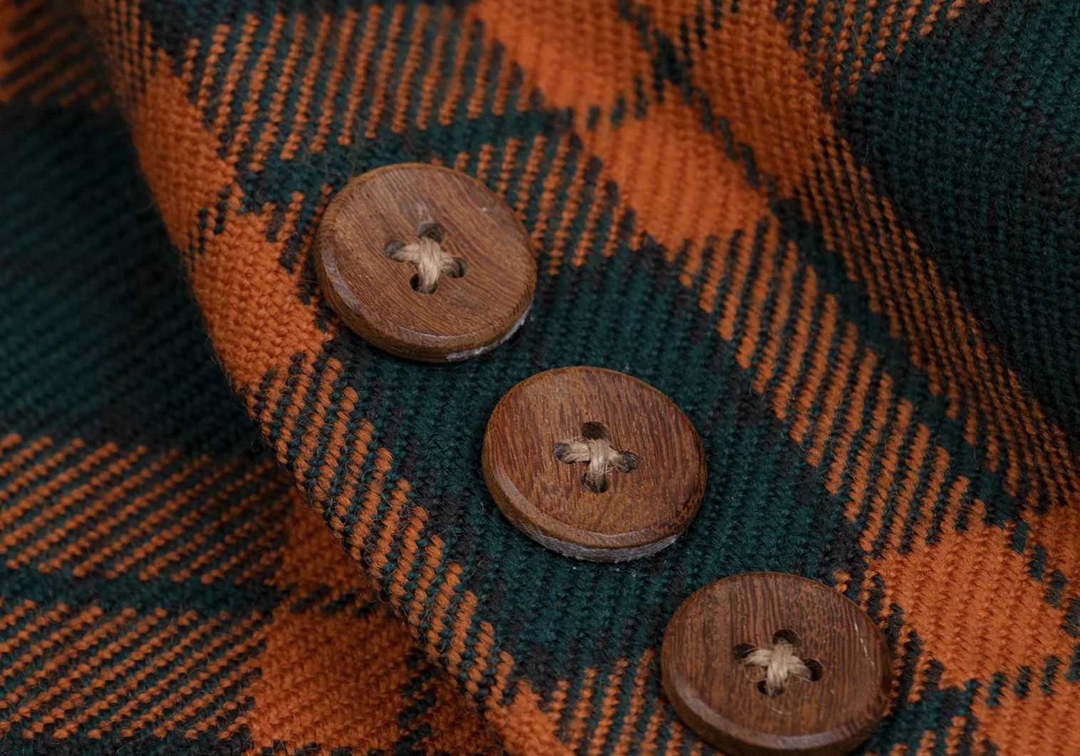 Yohji Yamamoto Yohji Yamamoto Wood Button Check Jacket Size US M / EU 48-50 / 2 - 6 Thumbnail