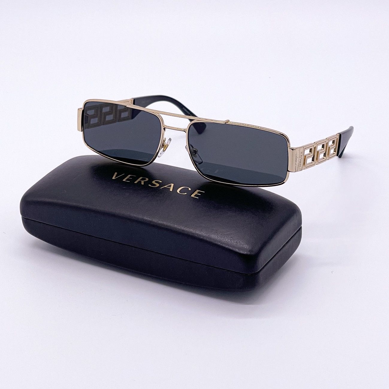 image of New Versace Ve2257 1002/87 Sunglasses Ve2257 100287 in Gold, Men's