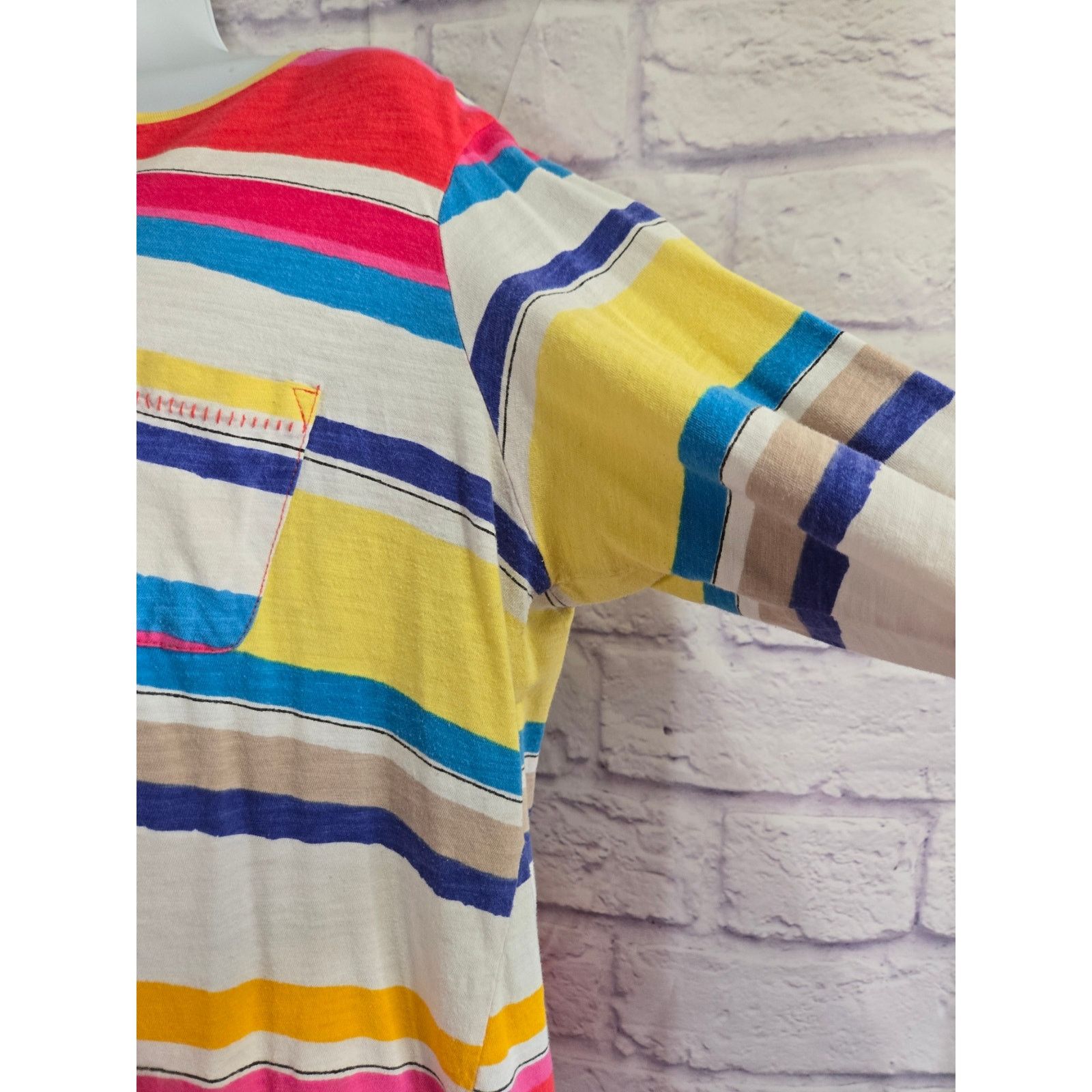 Other Westbound Multicolor Stripe 3/4 Sleeve Top XL Lightweight Size XL / US 12-14 / IT 48-50 - 2 Thumbnail