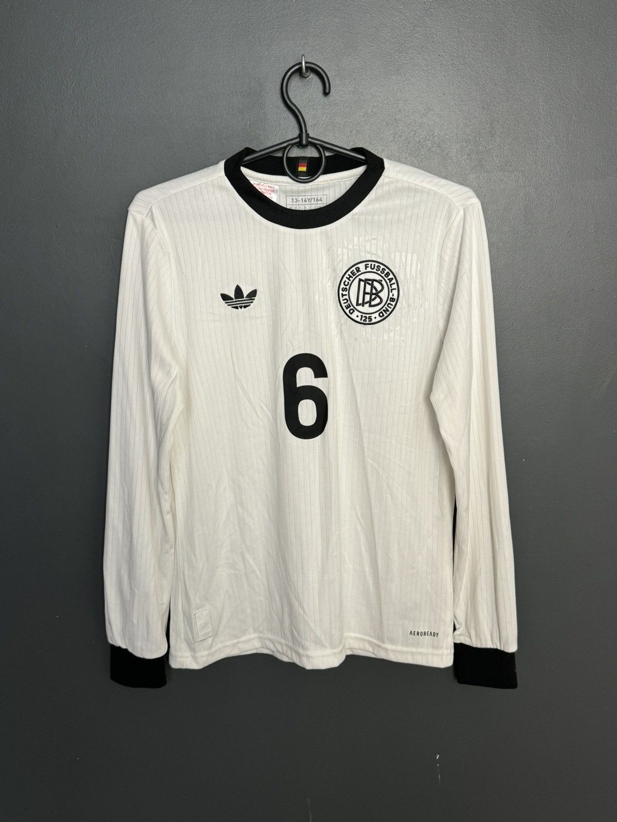 Adidas KIDS Germany Anniversary 125 Kimmich Football Jersey T-Shirt Size US XS / EU 42 / 0 - 2 Thumbnail