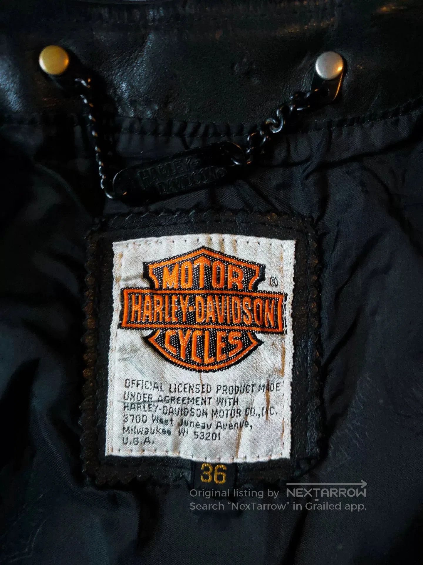 Harley Davidson Vintage Harley Davidson Leather Vest. Size US M / EU 48-50 / 2 - 8 Thumbnail