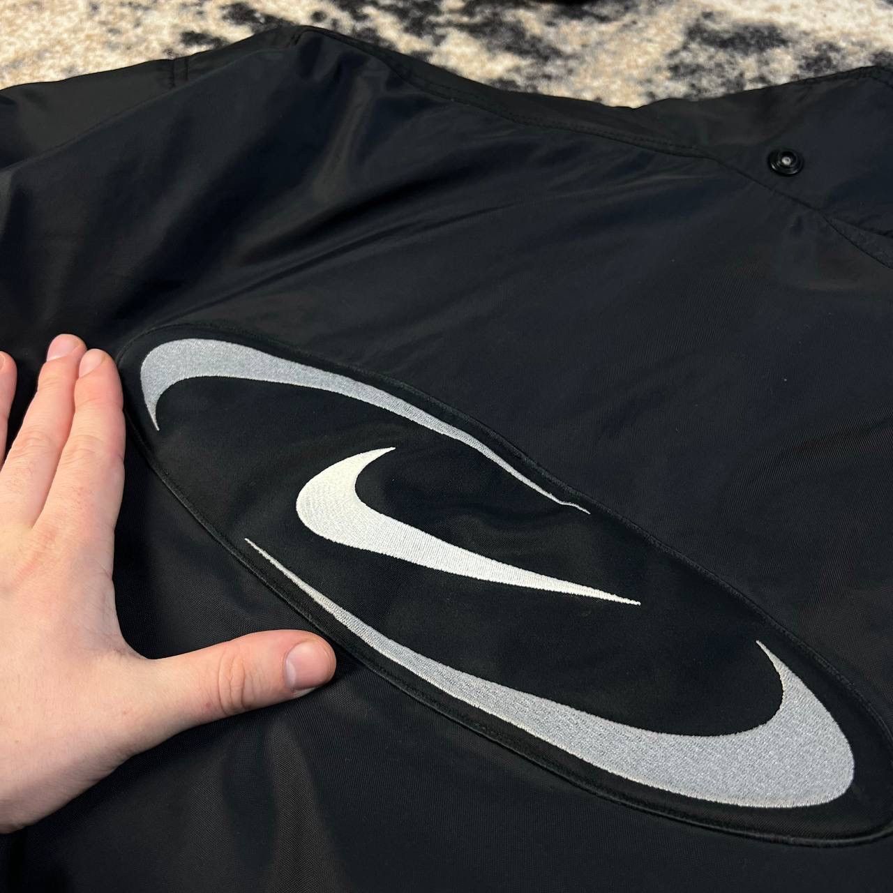 Nike Nike Vintage Y2K Big 3D Logo Zip Up Jacket Streetwear Style Size US M / EU 48-50 / 2 - 5 Thumbnail