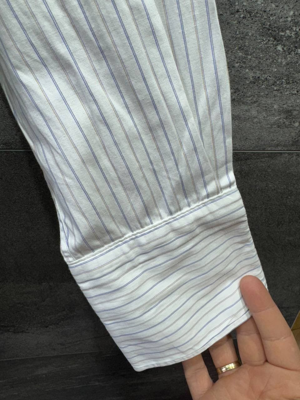 Christian Dior Monsieur Christian Dior Monsieur Vintage Striped Button Up Shirt Size US L / EU 52-54 / 3 - 6 Thumbnail