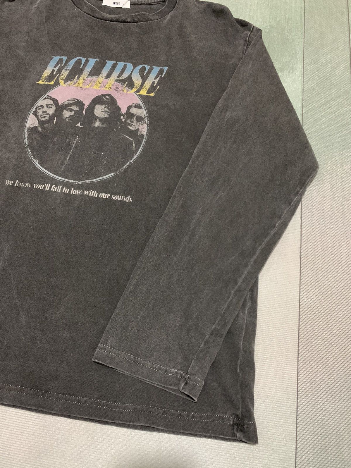 Japanese Brand A dark grey long sleeve T-shirt featuring ECLIPSE graphics Size US XL / EU 56 / 4 - 3 Thumbnail