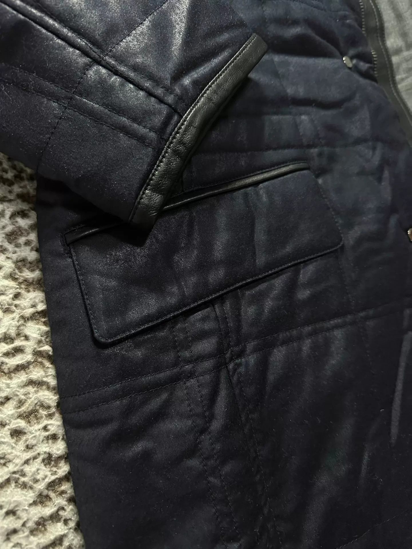 Other Larusmiani Italian Goat Cashmere Leather Trim 52 Size US L / EU 52-54 / 3 - 3 Thumbnail