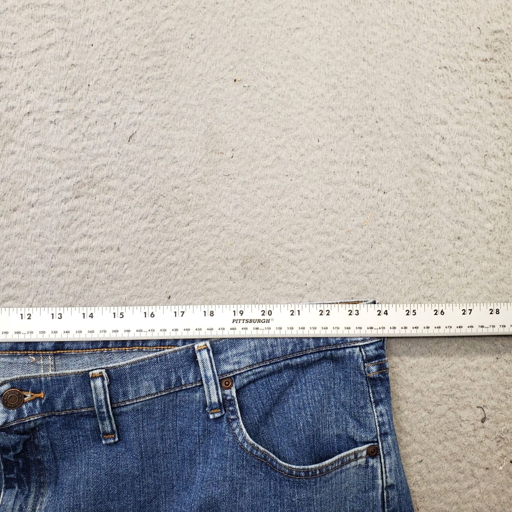 Wrangler VINTAGE Wrangler Straight Leg Jeans Men 48x30 Blue Denim Relaxed Fit Medium Wash Stretch Jeans Mens 48 Jeans Blue Denim Welfare Size US 32 / EU 48 - 6 Thumbnail