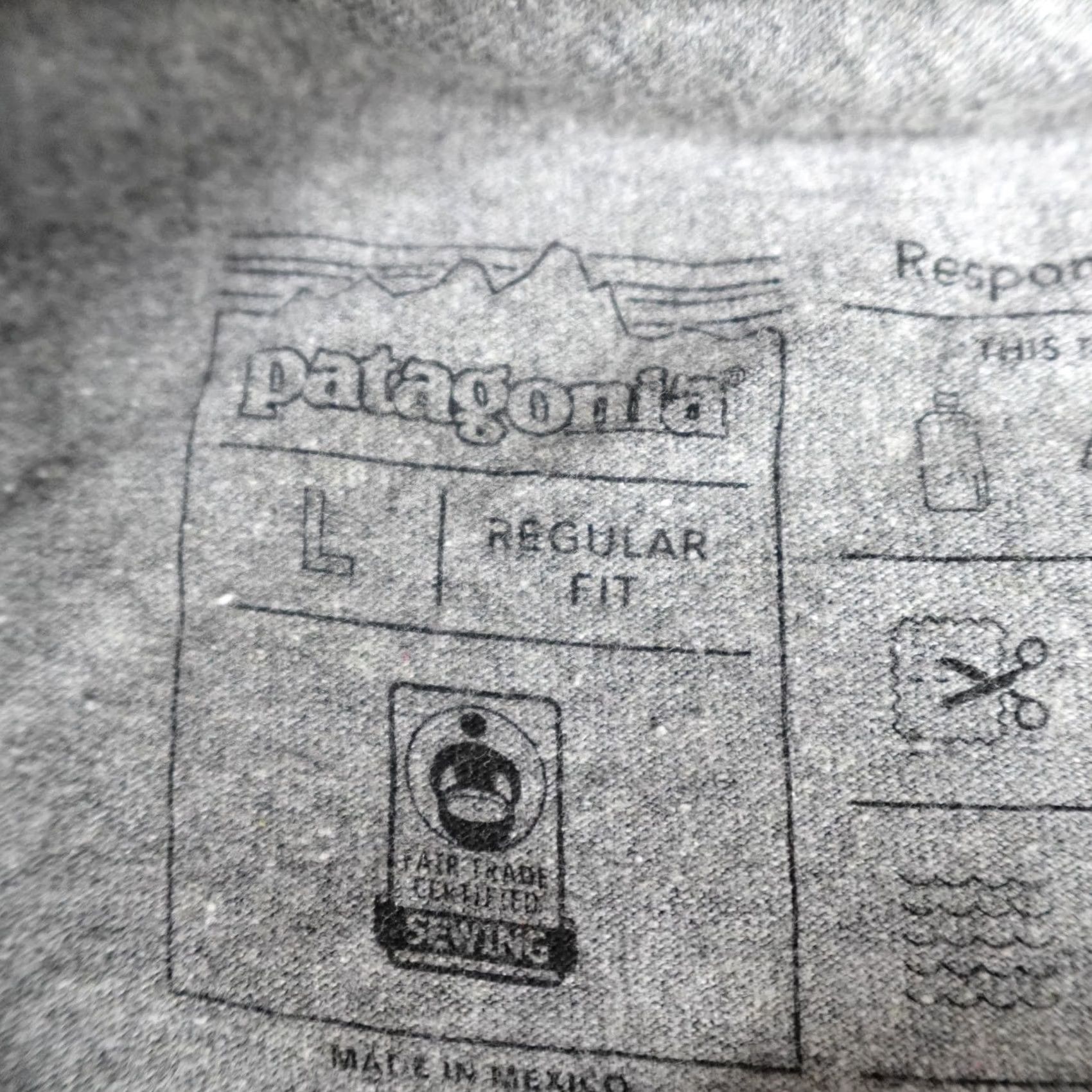 Patagonia Patagonia Shirt L Gray Double-Sided Long Sleeve Regular Fit Fitz Roy Size US L / EU 52-54 / 3 - 2 Thumbnail