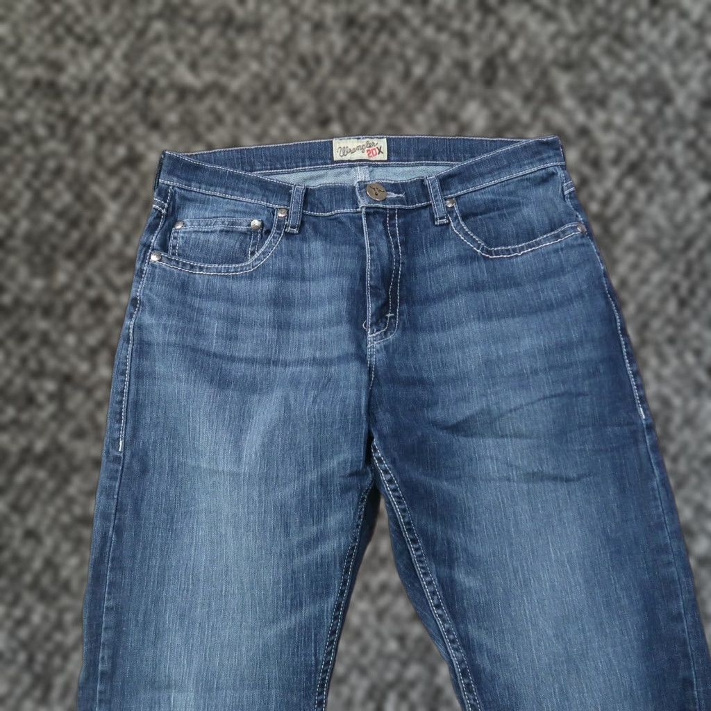 Wrangler Wrangler 20X Bootcut Jeans Men 34x32 Denim Blue Relaxed 5-Pocket Wrangler 20X Cowboy Western Size US 34 / EU 50 - 1 Thumbnail