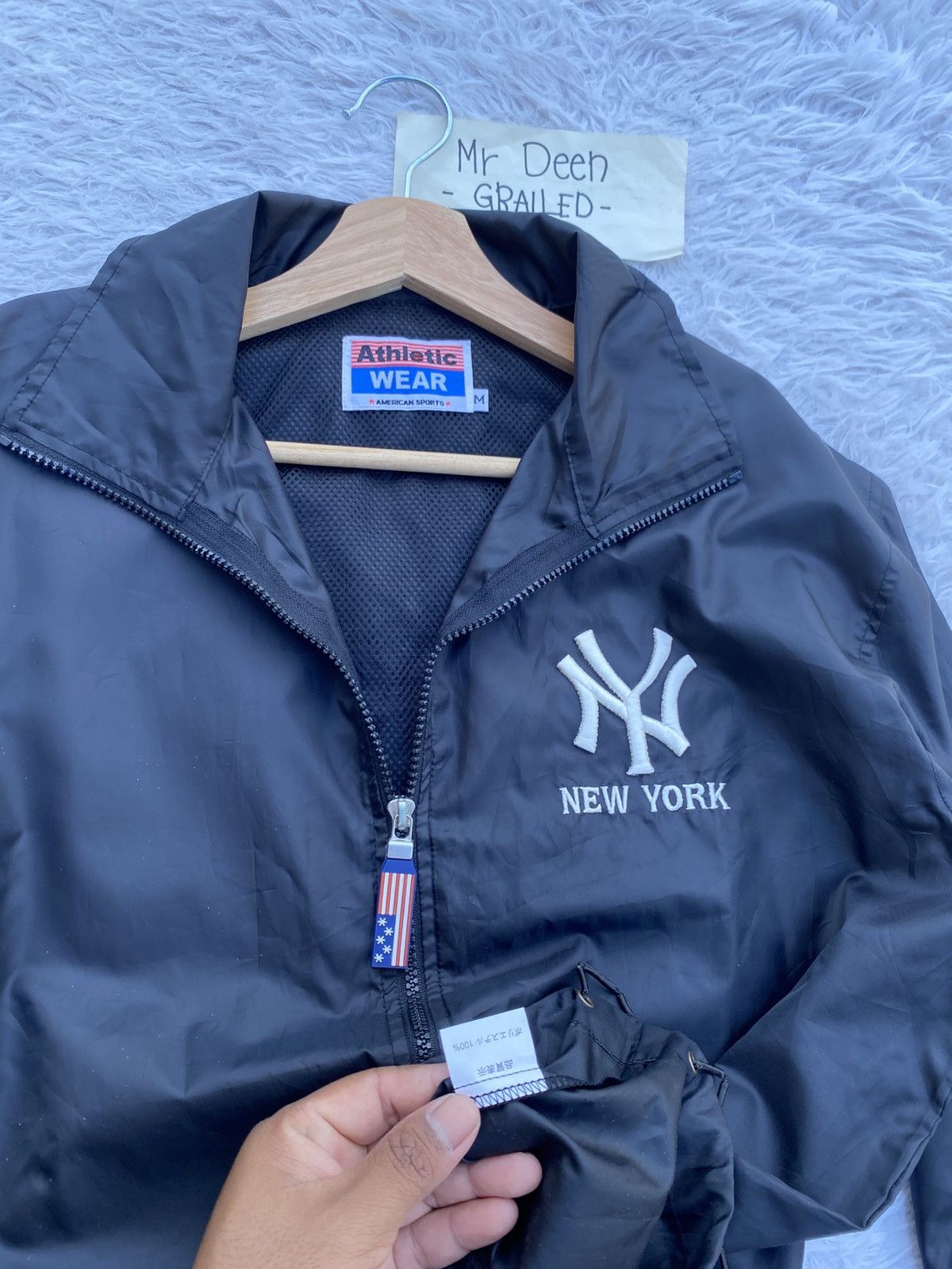 New York Yankees Rare New York Yankees NY Athletic Wear Raincoat Size US L / EU 52-54 / 3 - 13 Thumbnail