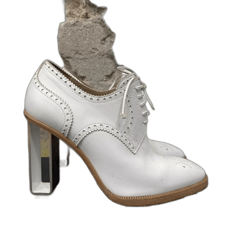 Hermes Hermes High Heels with Clear Block Heels Size US 7 / IT 37 - 1 Thumbnail
