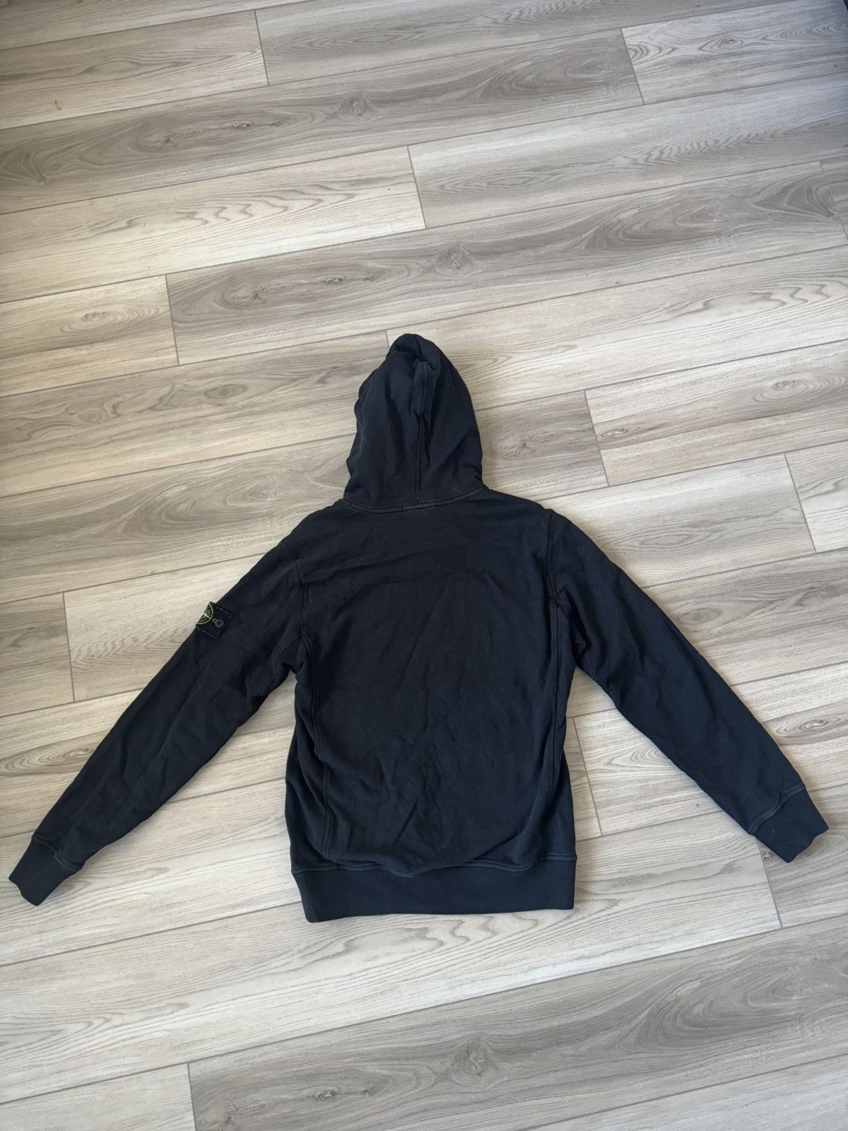 Designer Stone Island Black Hoodie Patch Designer Sweatshirt Rare Size US M / EU 48-50 / 2 - 7 Thumbnail
