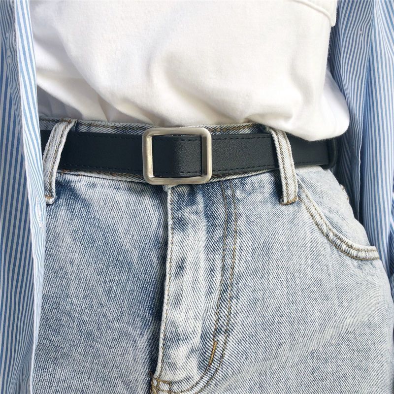 Designer Dark Vintage Belt Riveted Belts Menswear Accessories Size ONE SIZE - 4 Thumbnail