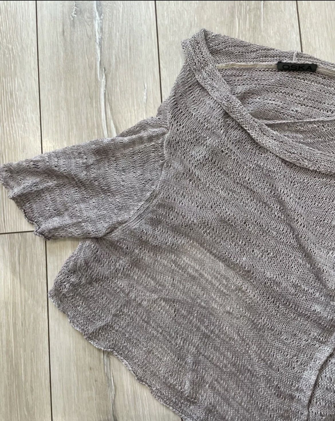 Japanese Brand OSKA Open Knit pullover cardigan Size 3 Size ONE SIZE - 3 Thumbnail