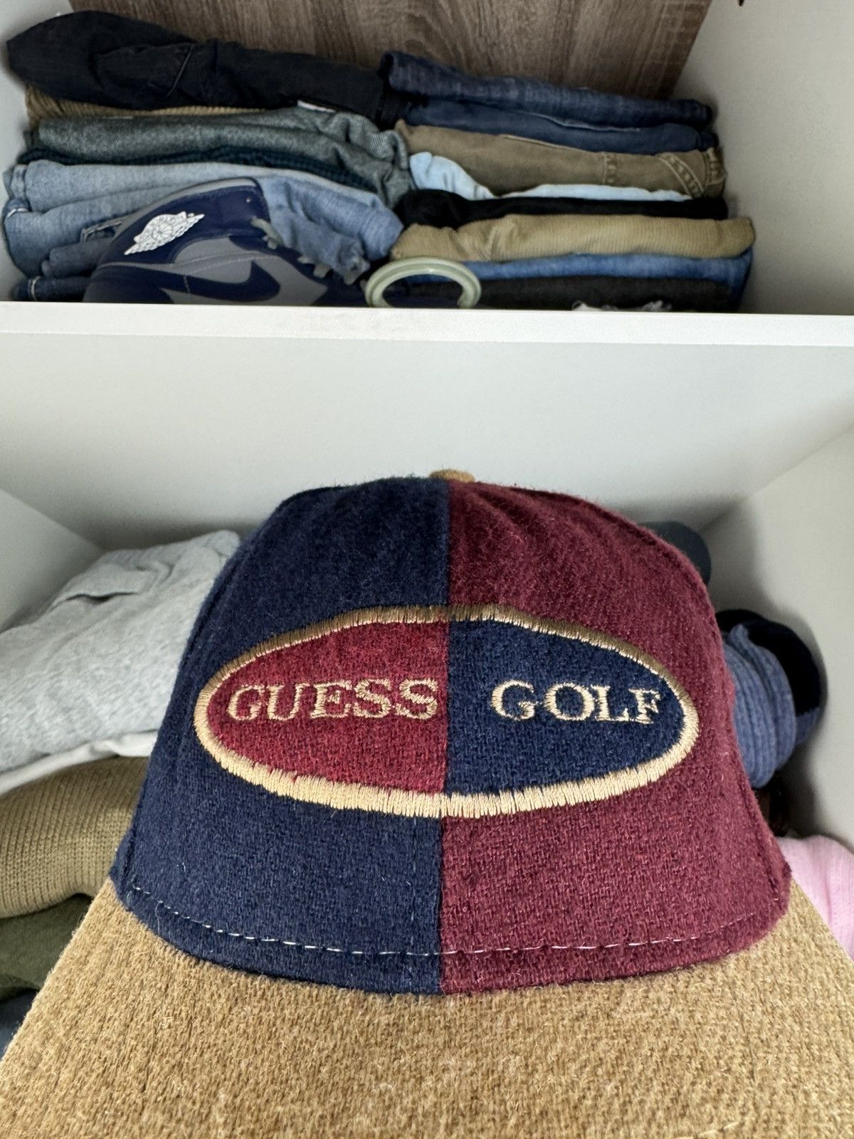 Guess Vintage Guess Golf Block Strapback Cap Made in USA Size ONE SIZE - 3 Thumbnail