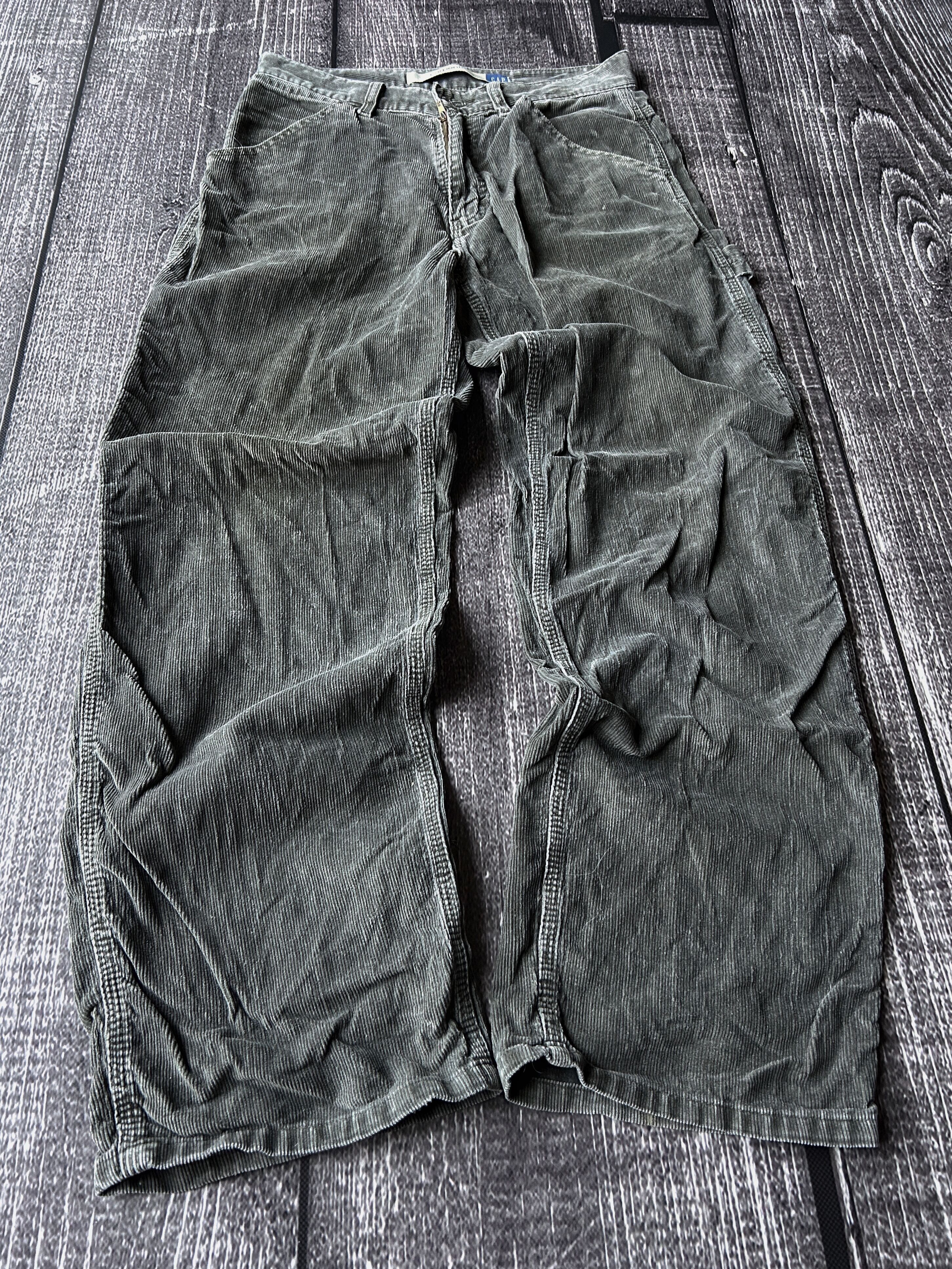 Japanese Brand VTG Baggy Rap SK8 JNCO Balenci Style Corduroy Jeans Y2K Size US 30 / EU 46 - 1 Thumbnail