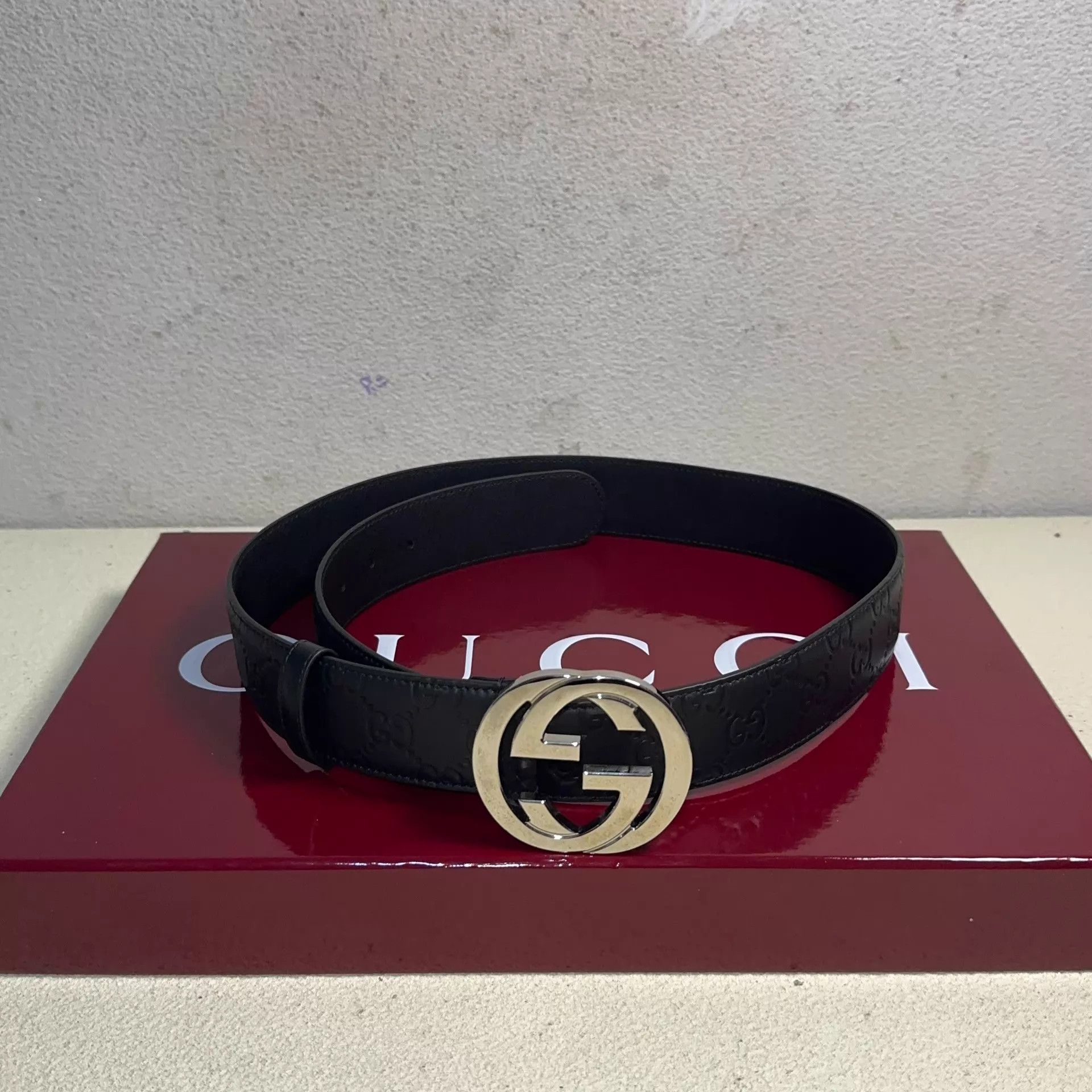 Gucci GUCCI GG Marmont 2cm Black Belt Size ONE SIZE - 1 Thumbnail