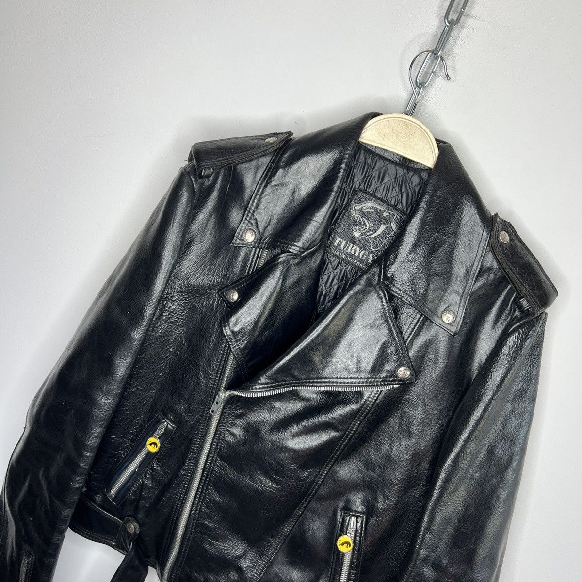 Designer 90s Real Leather Vintage Ramones Punk Biker Goth y2k Jacket Size US M / EU 48-50 / 2 - 4 Thumbnail