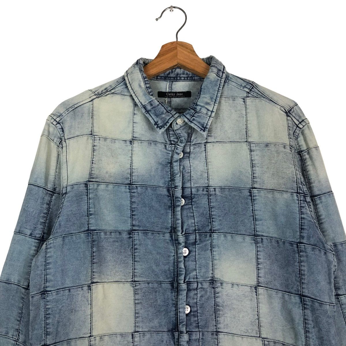 Japanese Brand 🔥VINTAGE PATCH WORK DENIM JACKET CATHY JANE JAPAN Size US M / EU 48-50 / 2 - 3 Thumbnail