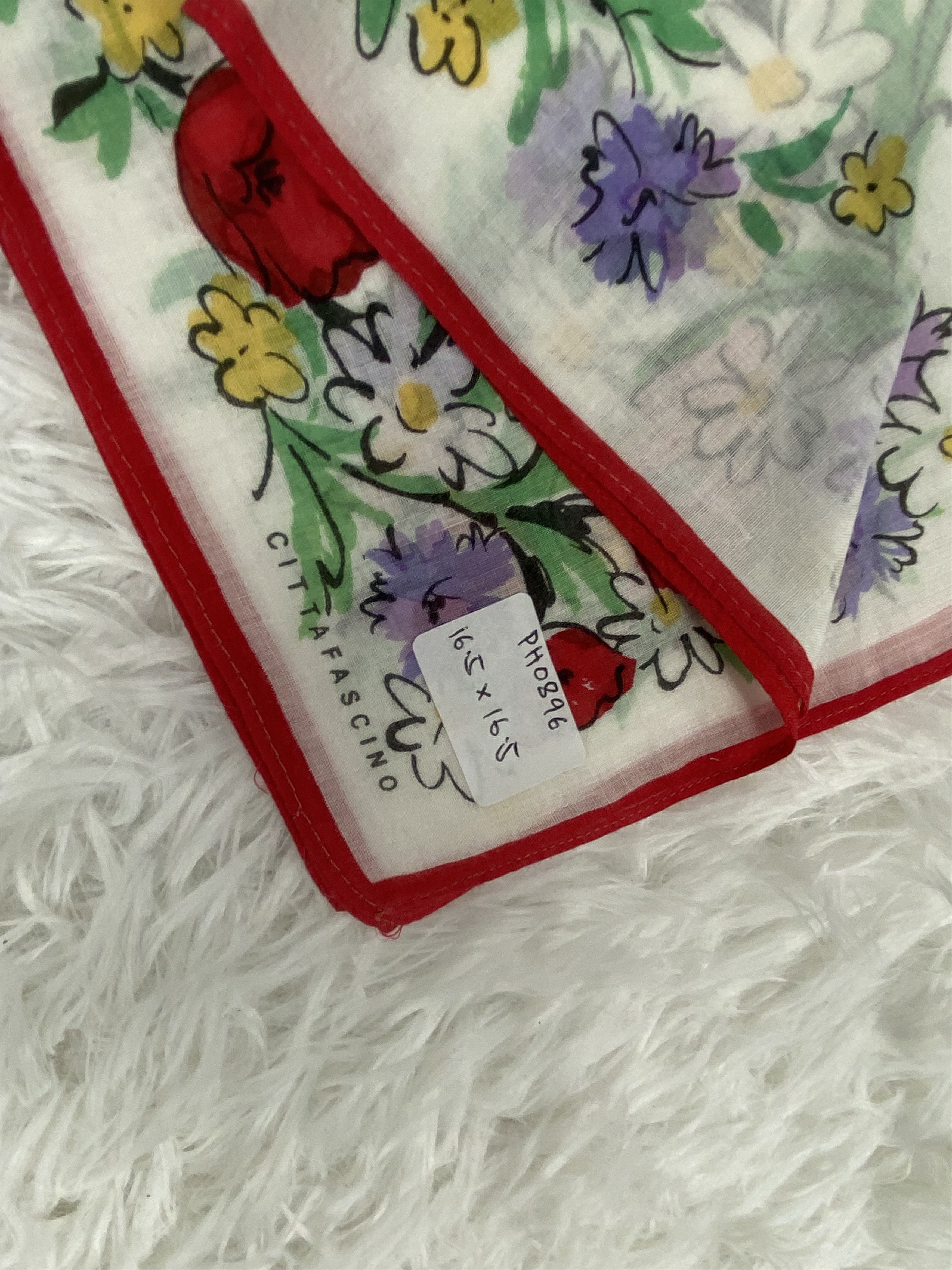 Vintage Vintage Citta Fascino Handkerchief Neckerchief PH0896 Size ONE SIZE - 2 Thumbnail
