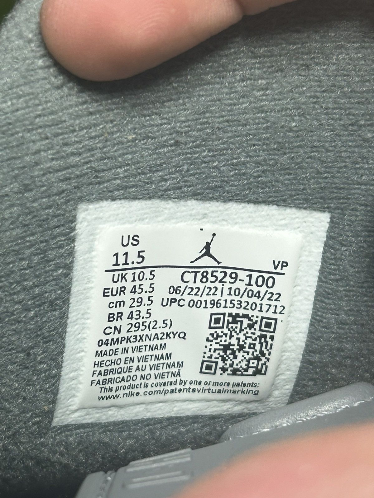 Jordan Brand Jordan 6 cool grey Size US 11.5 / EU 44-45 - 10 Thumbnail