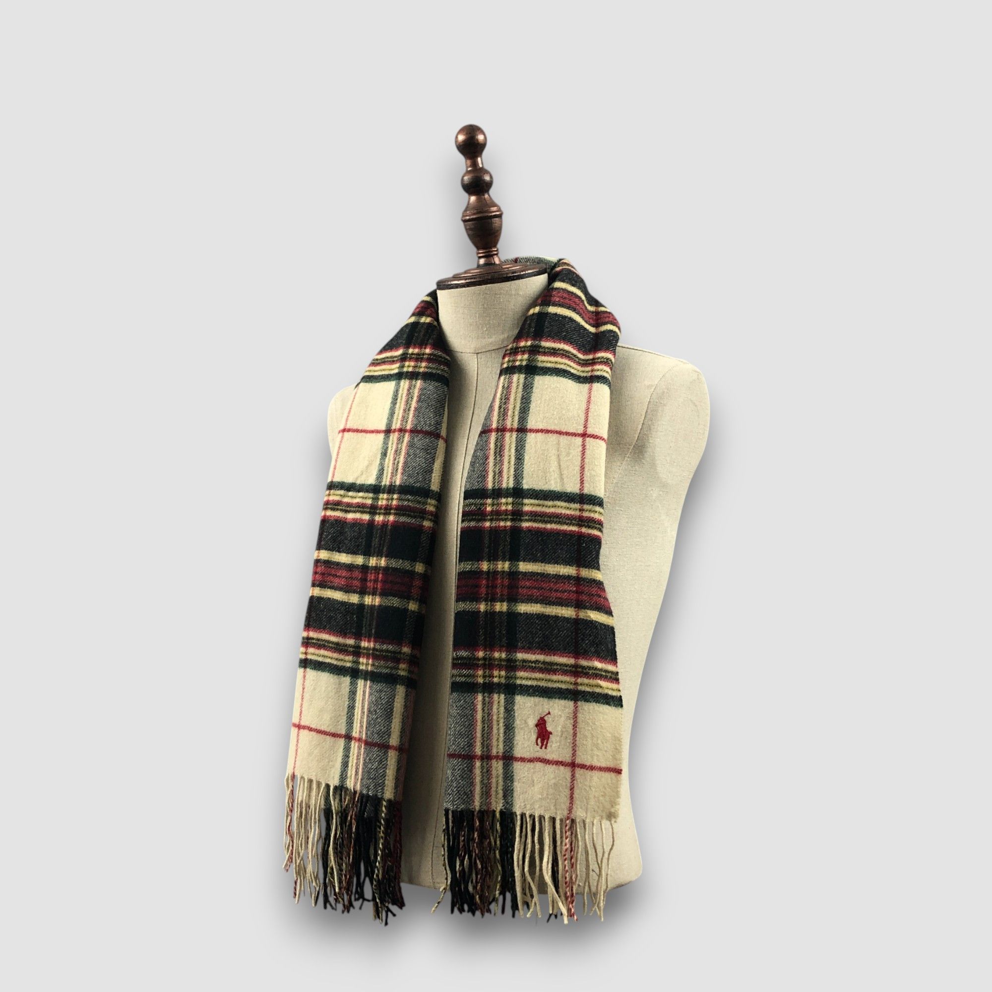 Ralph Lauren Vintage Ralph Lauren Scarf Muffler Wool Stole Wraps Scarves Size ONE SIZE - 1 Thumbnail