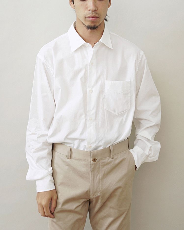 PHIGVEL MAKERS & Co. 💚 Phigvel Makers & Co. Regular Collar Dress Shirt Off White Size US M / EU 48-50 / 2 - 3 Thumbnail