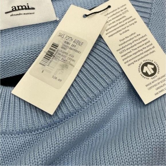 AMI AMI Paris Crewneck Jumper Sky Blue Men'sXL Size US XL / EU 56 / 4 - 8 Thumbnail