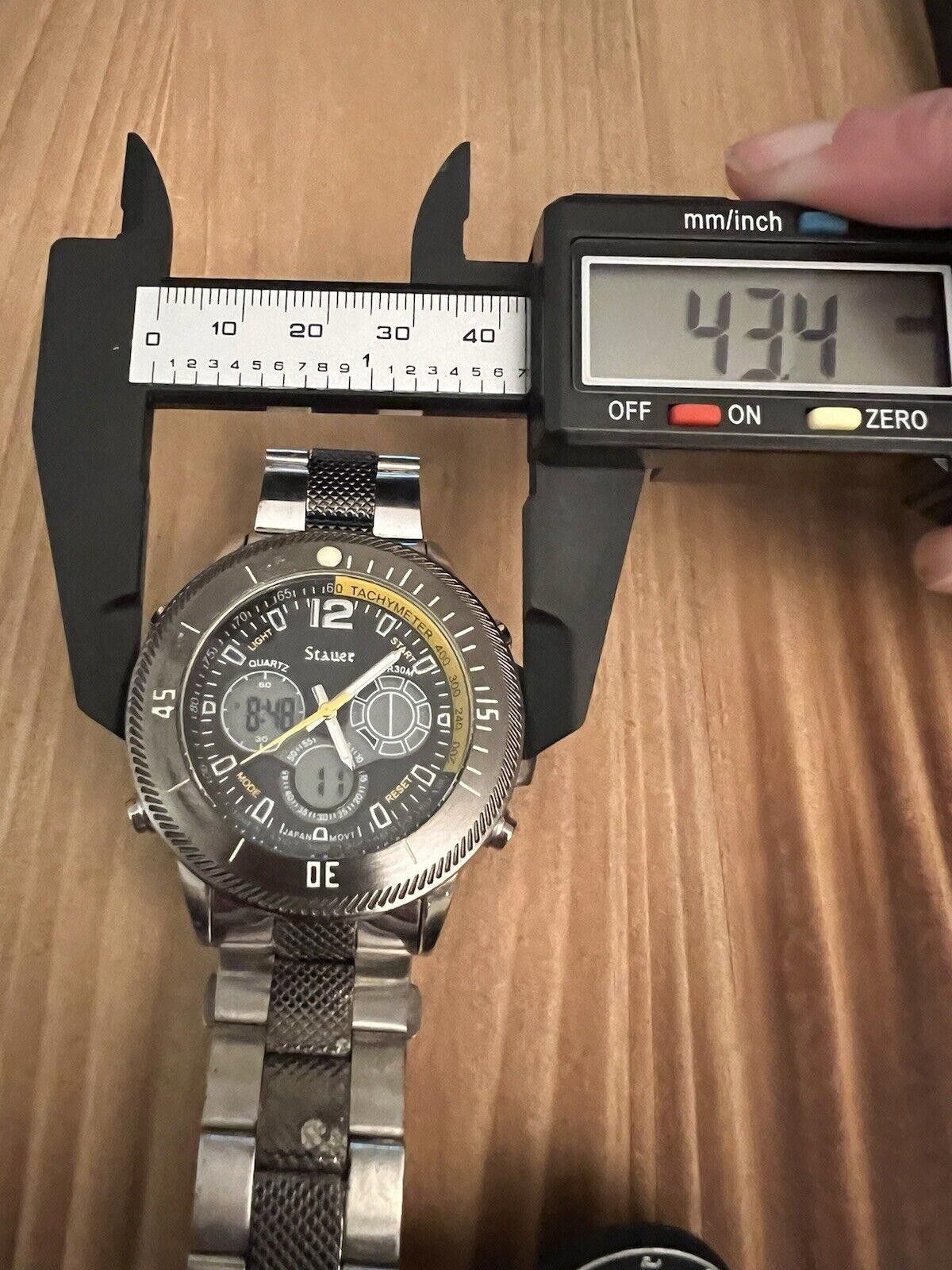 Designer Stauer Tachymeter New Battery Size ONE SIZE - 2 Thumbnail