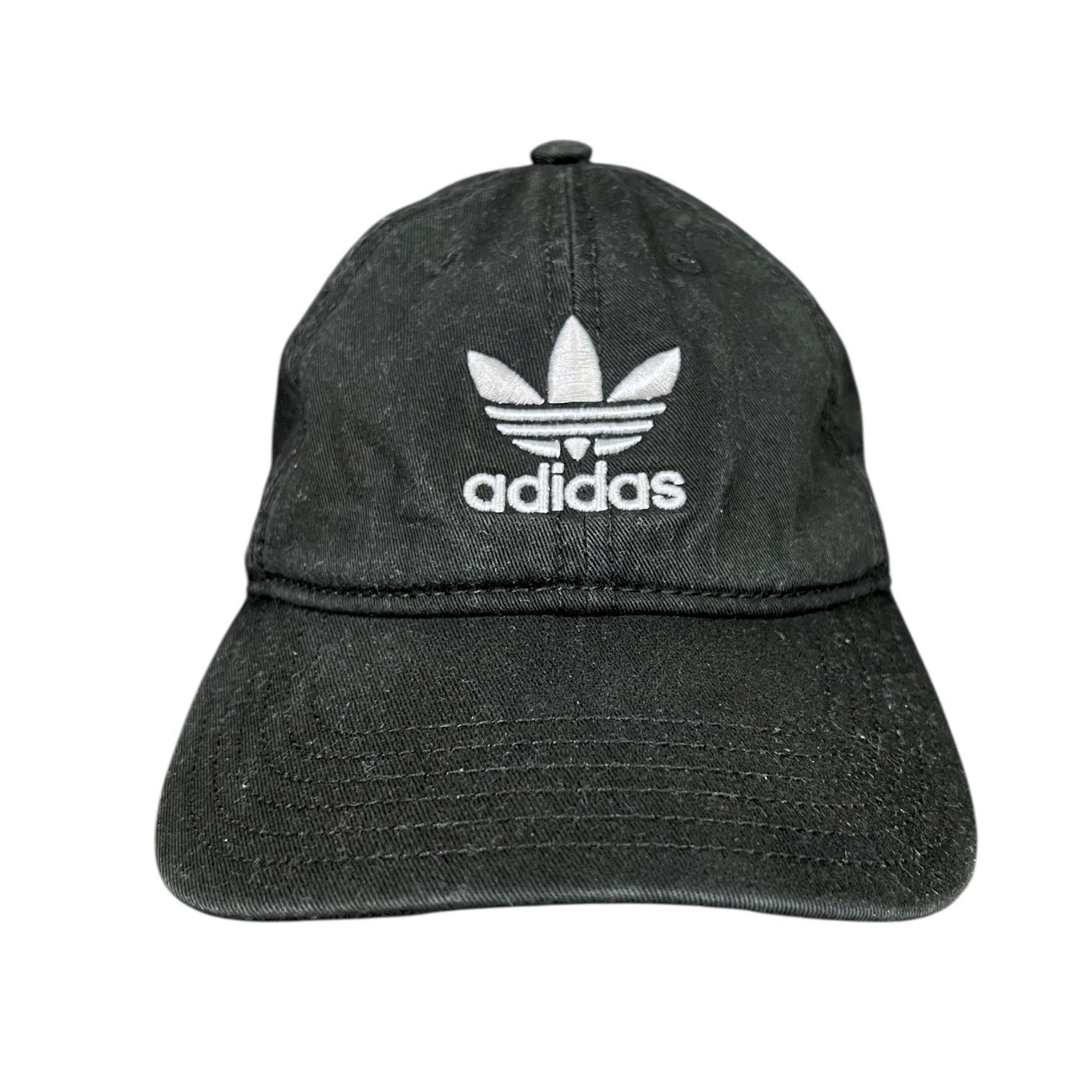 Adidas Men's Adidas Classic Black & White Strapback Dad Hat Cap Size ONE SIZE - 1 Thumbnail