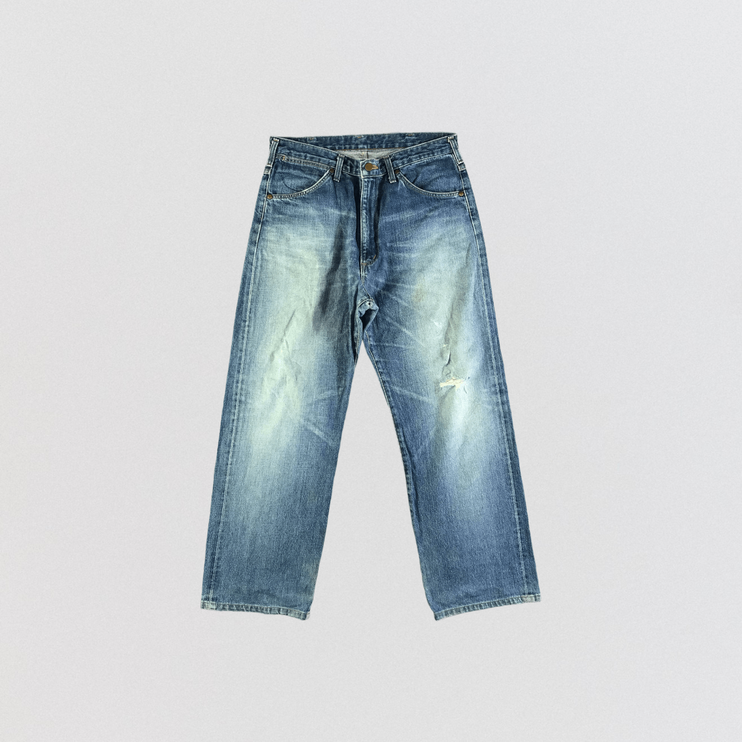 Vintage Vintage Blue Wash Wrangler Selvedge Jeans-JM3685 Size US 34 / EU 50 - 1 Thumbnail