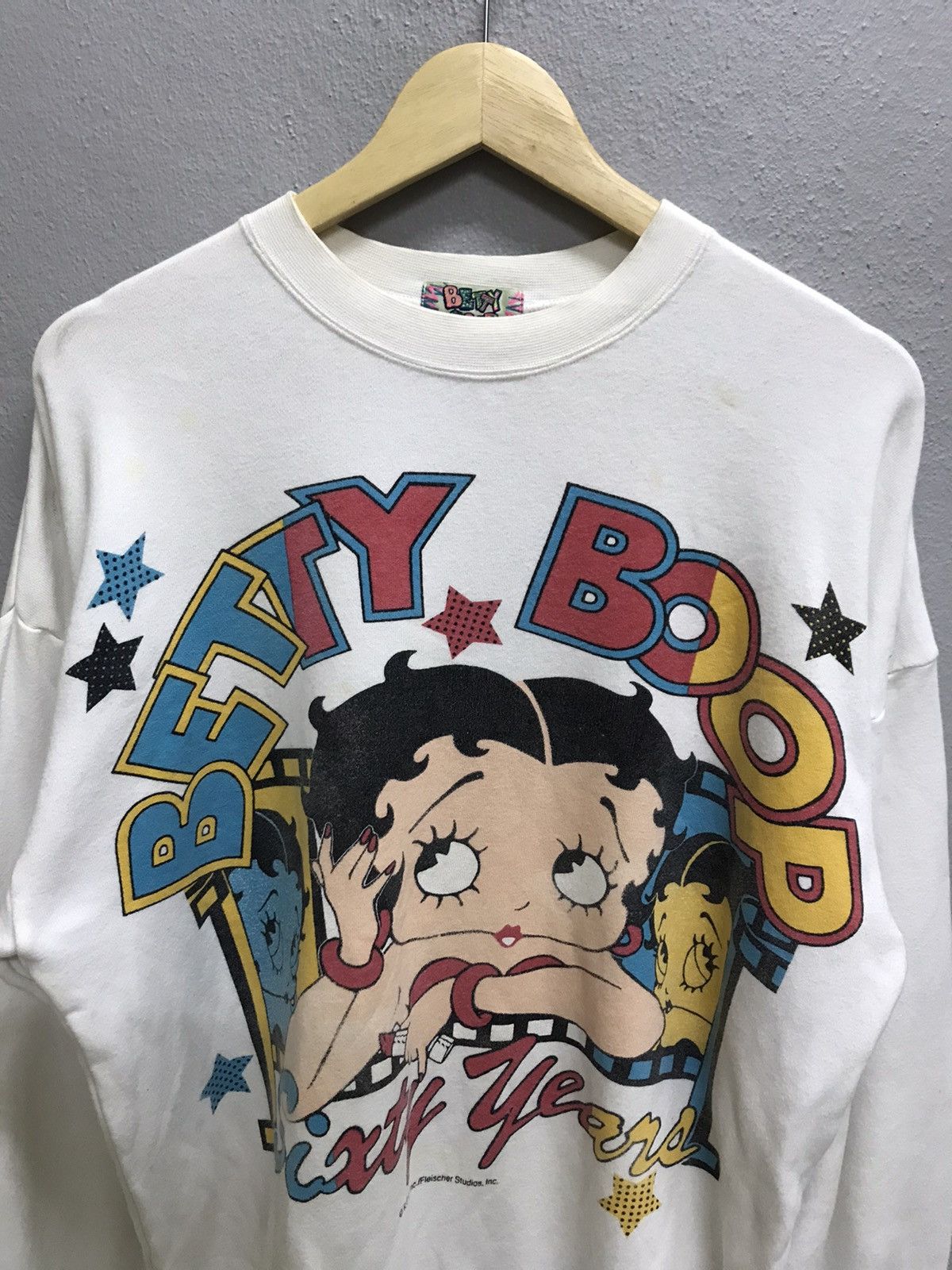 Cartoon Network VINTAGE 90s BETTY BOOP FLEISCHER STUDIOS SWEATSHIRT Size US L / EU 52-54 / 3 - 4 Thumbnail