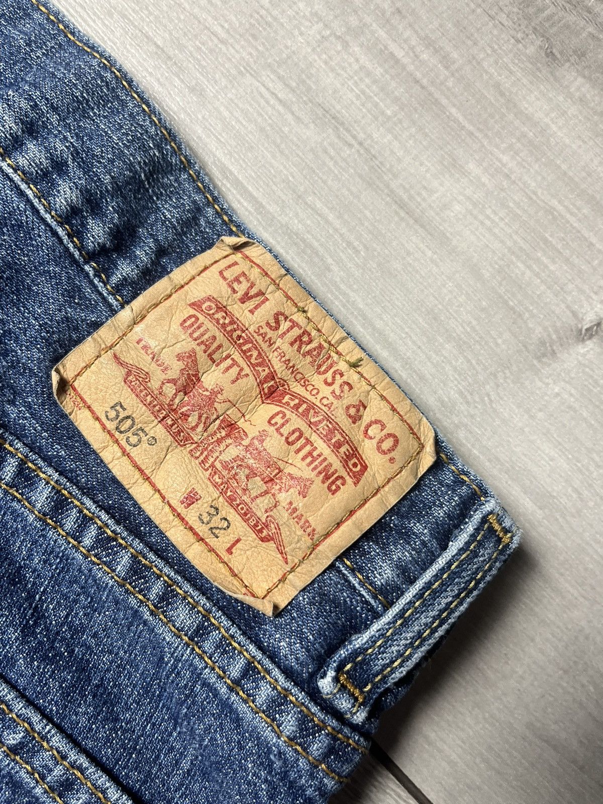 Levi's Levis Strauss denim shorts 505 model size 32 Size US 32 / EU 48 - 4 Thumbnail