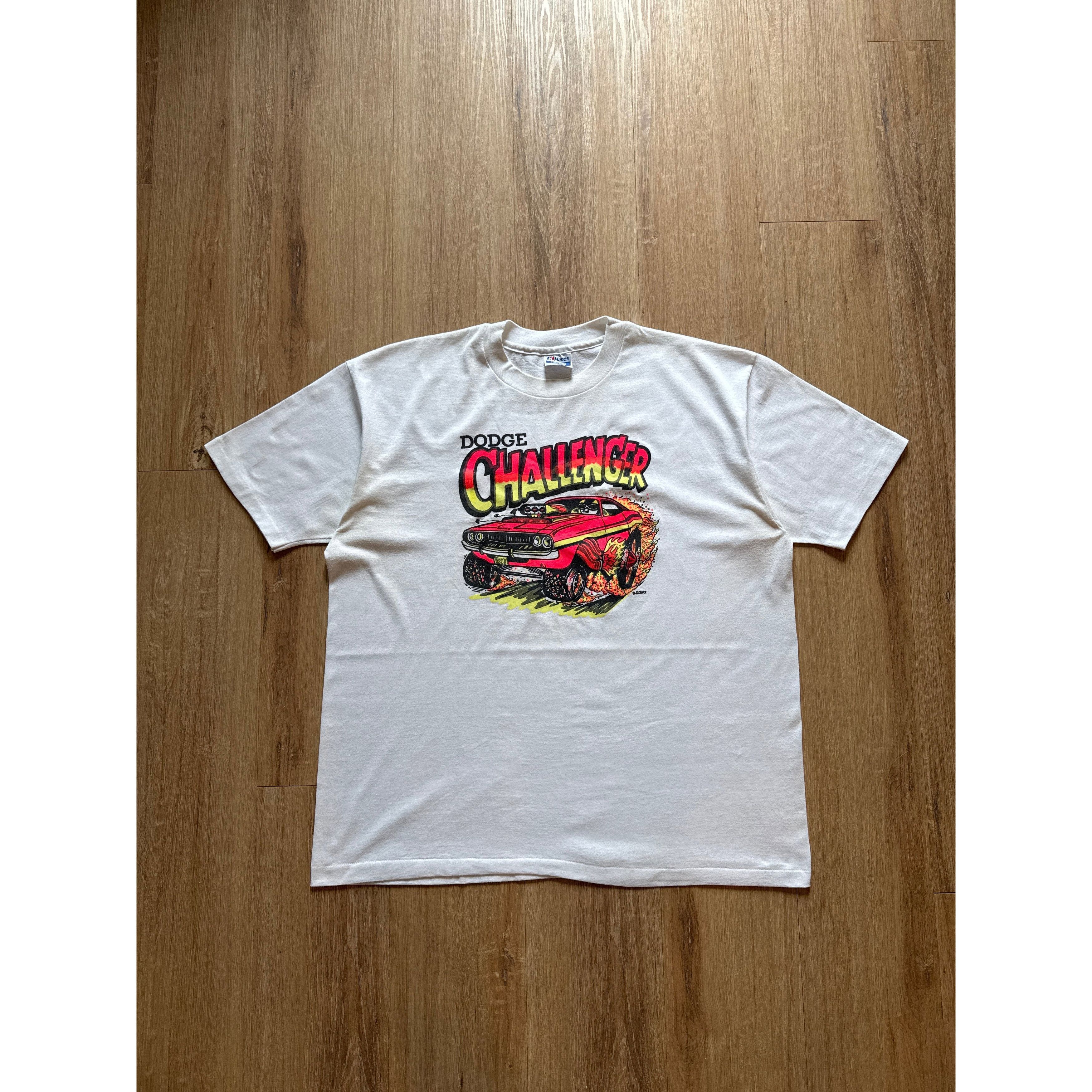 Vintage Vintage 90s Dodge Challenger Racing Tee Size US XXL / EU 58 / 5 - 1 Thumbnail