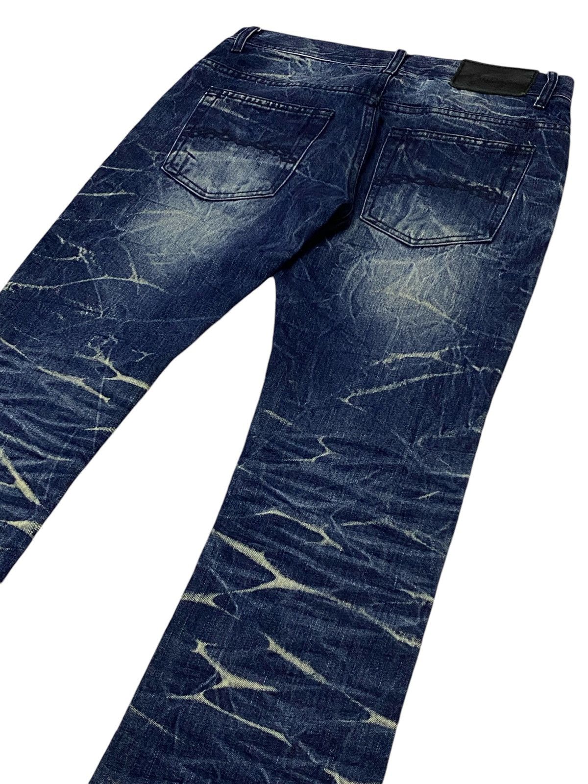 Hysteric Glamour Japanese Brand “MIDAS” Low Rise Glitter Splash BootCut Jeans Size US 30 / EU 46 - 7 Thumbnail