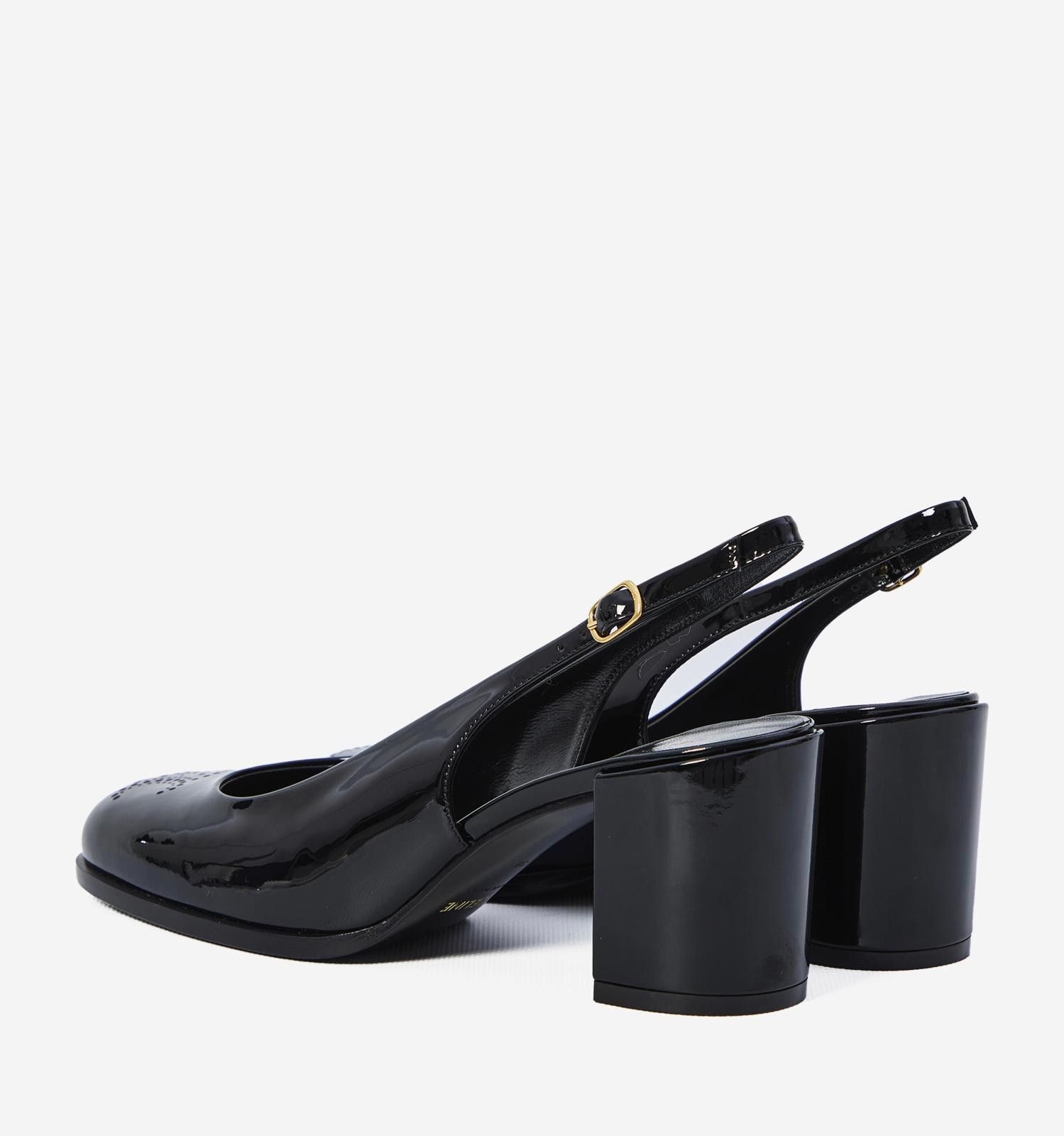 Celine CELINE LILY PERFORATED TRIOMPHE SLINGBACK SIZE 37 Size ONE SIZE - 3 Thumbnail