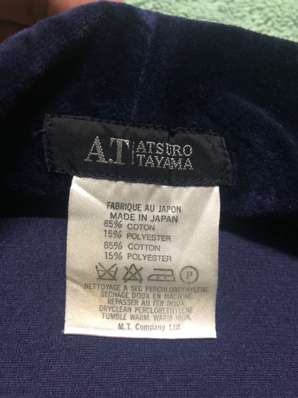 ATSURO TAYAMA × Japanese Brand × Vintage Vintage Atsuro Tayama Velvet Cropped Cardigan Two Button Size L / US 10 / IT 46 - 10 Thumbnail