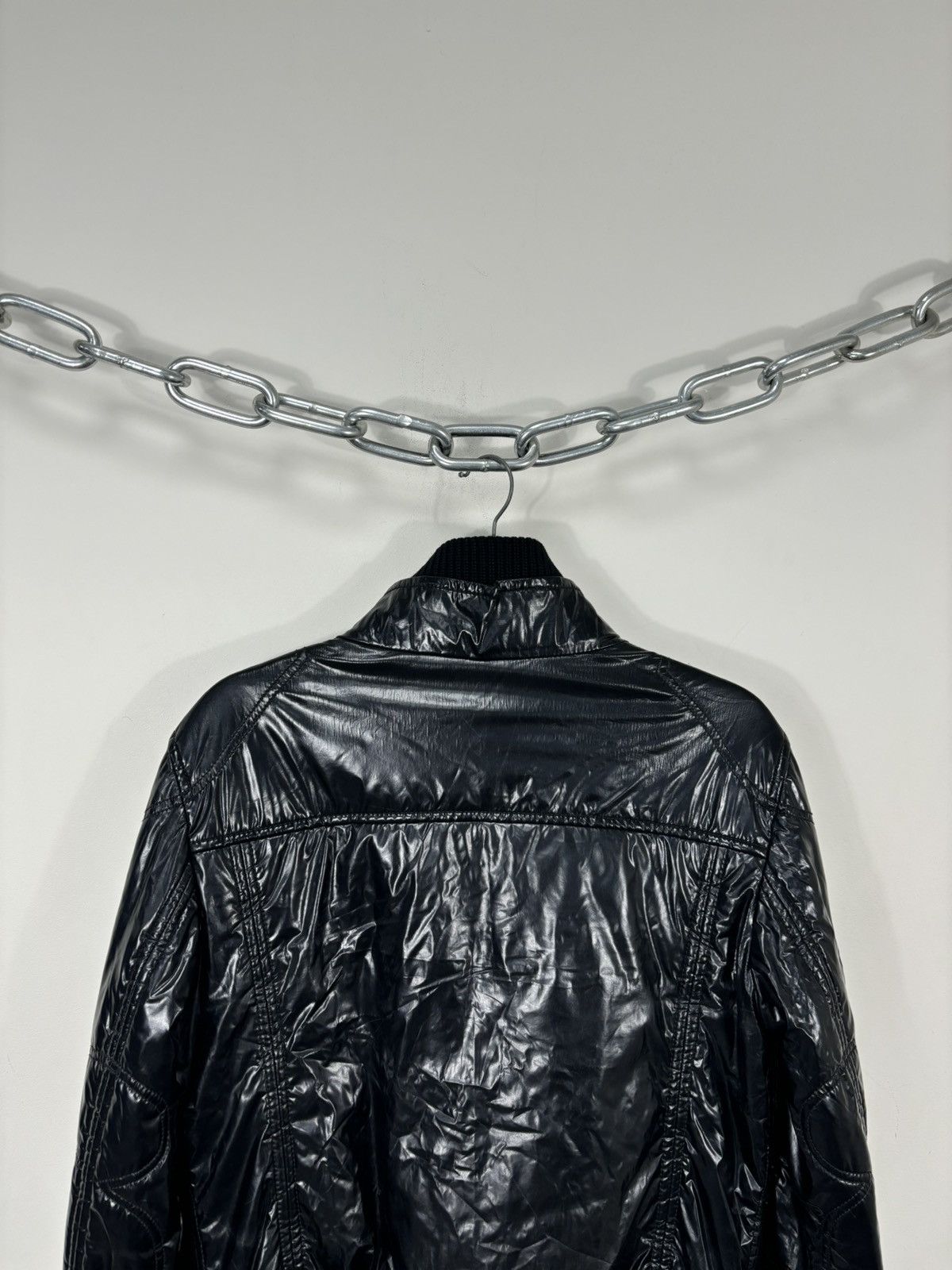 Fay Fay Women’s Shiny Black Italian Luxury Multipocket Jacket Size L / US 10 / IT 46 - 17 Thumbnail