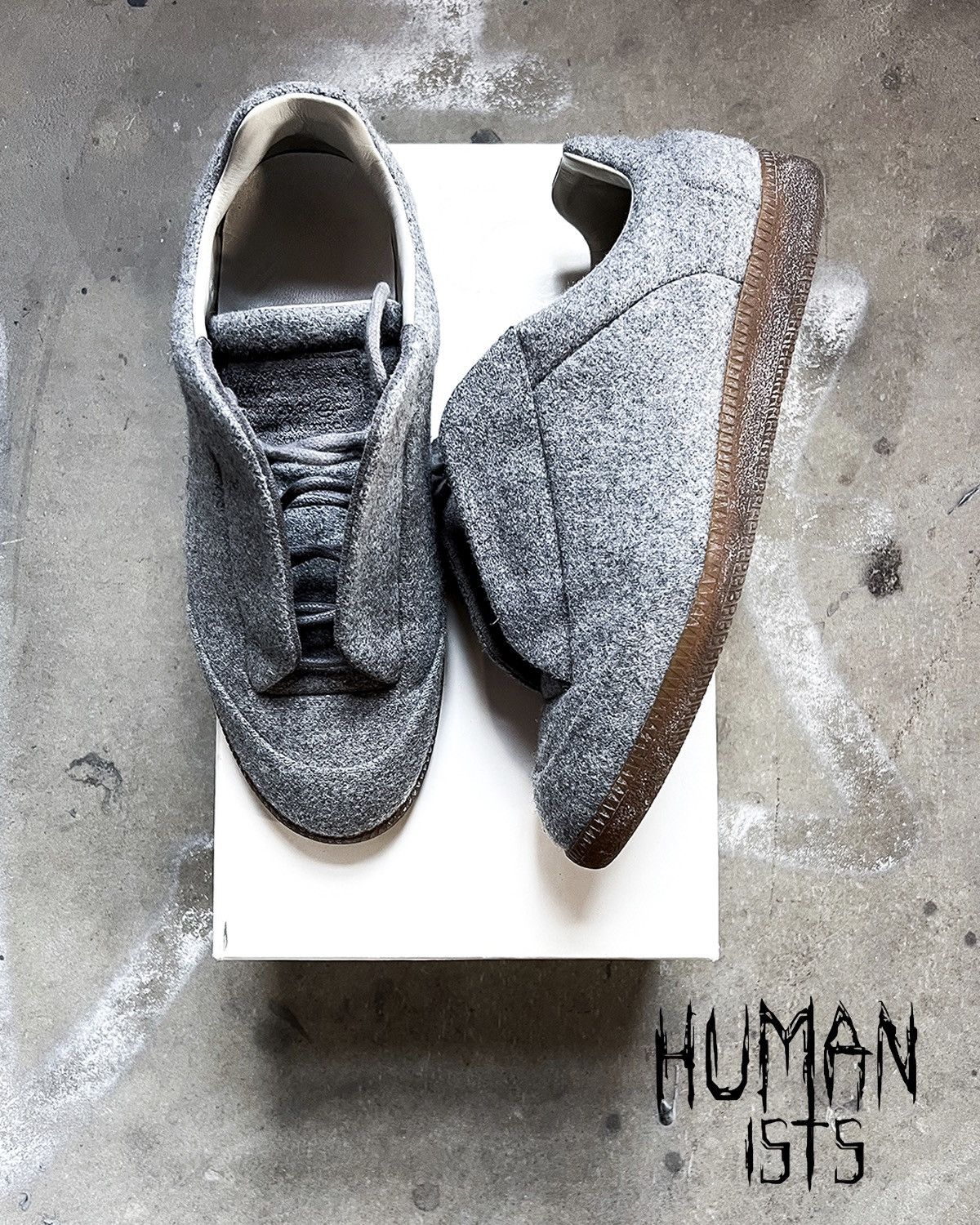 Maison Margiela A/W16 LOW TOP WOOL FUTURES Size US 8 / EU 41 - 1 Thumbnail